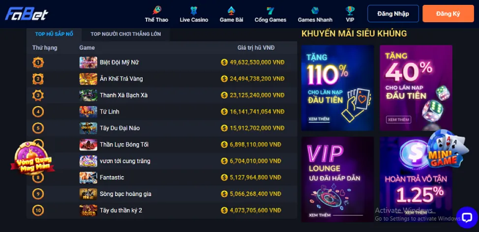 Sảnh Đá Gà Trực Tuyến goo88 casino